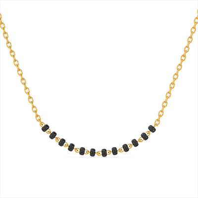Noir Grace 9KT Gold Beaded Mangalsutra