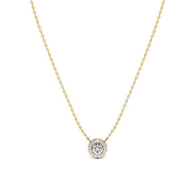 0.37 Carat Celestia Round 9KT Gold Laboratory Grown Diamond Necklace