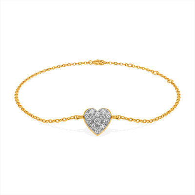 Tender Heart 9KT Gold Laboratory Grown Diamond Bracelet