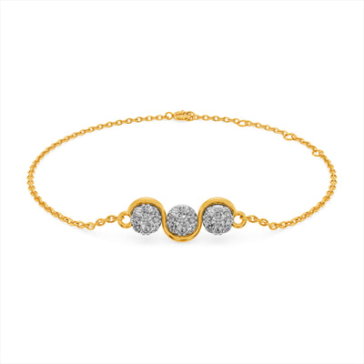 Luna Trio 9KT Gold Laboratory Grown Diamond Bracelet
