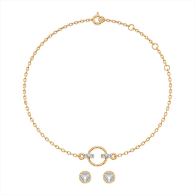 Halo Harmony 9KT Gold Laboratory Grown Diamond Set