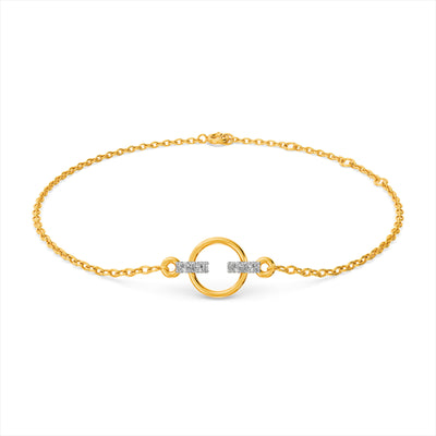 Halo Harmony 9KT Gold Laboratory Grown Diamond Bracelet