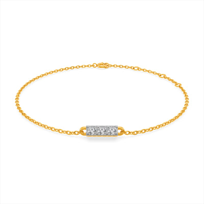 Ivory Ray 9KT Gold Laboratory Grown Diamond Bracelet
