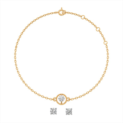 Orba Shine 9KT Gold Laboratory Grown Diamond Set