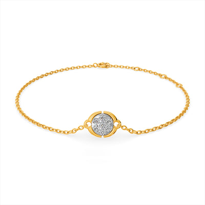 Stella Coin 9KT Gold Laboratory Grown Diamond Bracelet