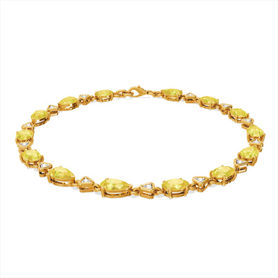 Zest Yellow Bloom 9KT Gold Laboratory Grown Diamond Bracelet