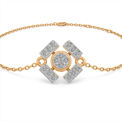 Imperial Art 9KT Gold Laboratory Grown Diamond Bracelet