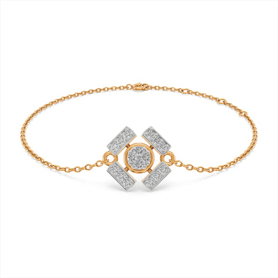 Imperial Art 9KT Gold Laboratory Grown Diamond Bracelet