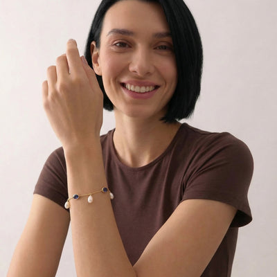 Tanzanite 9KT Gold Bracelet
