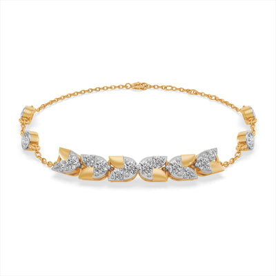 Connected Spark 9KT Gold Laboratory Grown Diamond Bracelet