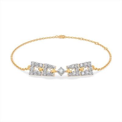Harmony Grid 9KT Gold Laboratory Grown Diamond Bracelet