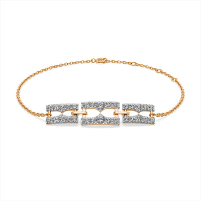 Harmony Grid 9KT Gold Laboratory Grown Diamond Bracelet