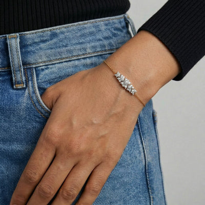 Bonded Spark 9KT Gold Laboratory Grown Diamond Bracelet