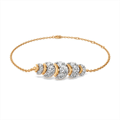 Serene Charm 9KT Gold Laboratory Grown Diamond Bracelet