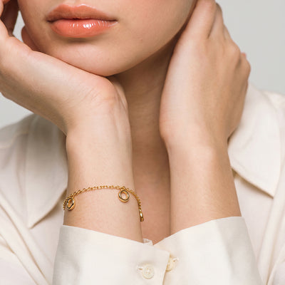 Dancing Bezel 9KT Gold Laboratory Grown Diamond Bracelet