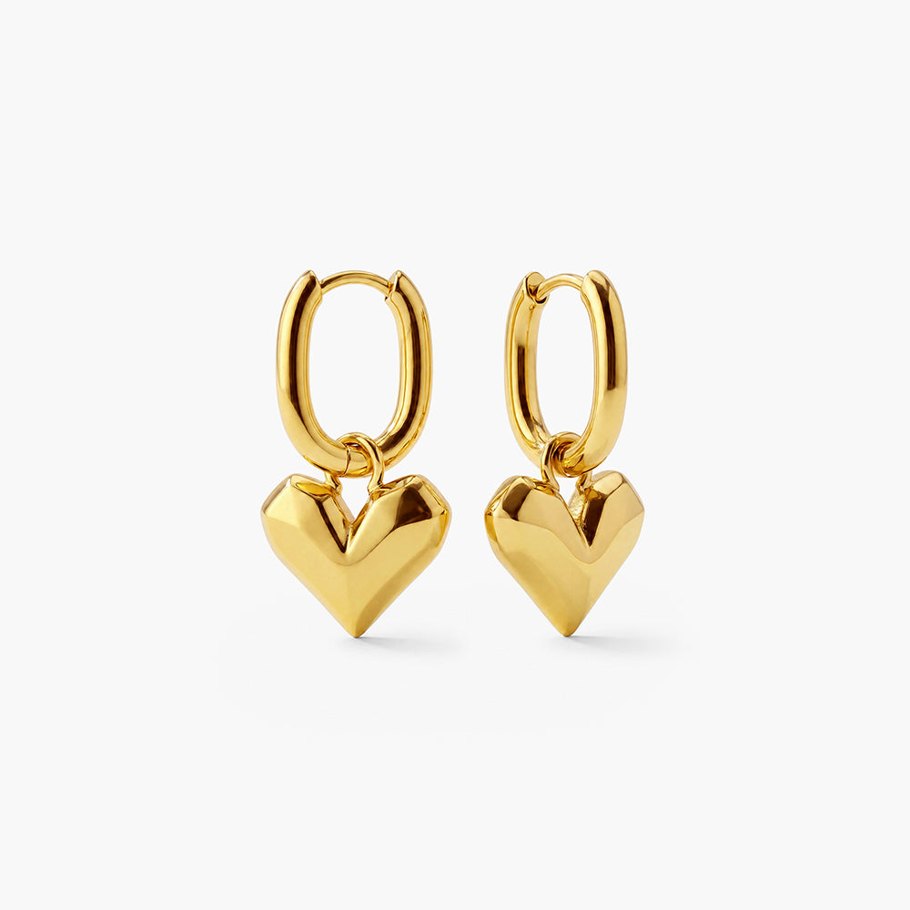 Peripheral Heart Earrings