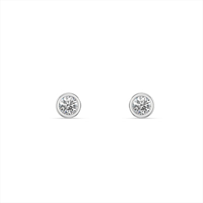Classic Gem 9KT Gold Laboratory Grown Diamond Studs for Multiple Piercings