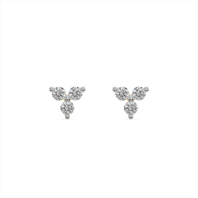 Trio Spark 9KT Gold Laboratory Grown Diamond Stud Earring