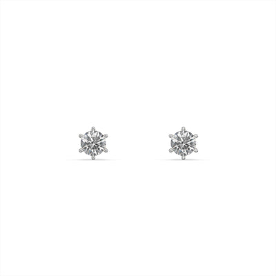 Classic 9KT Gold Laboratory Grown Diamond Studs for Multiple Piercings