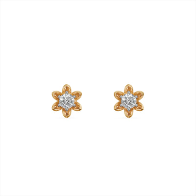 Sunpetal Spark 9KT Gold Laboratory Grown Diamond Earrings