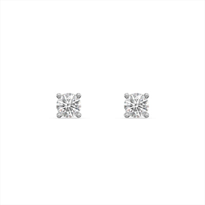 Crystal Peak 9KT Gold Laboratory Grown Diamond Studs for Multiple Piercings