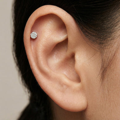Bloom 9KT Gold Laboratory Grown Diamond Stud Earring