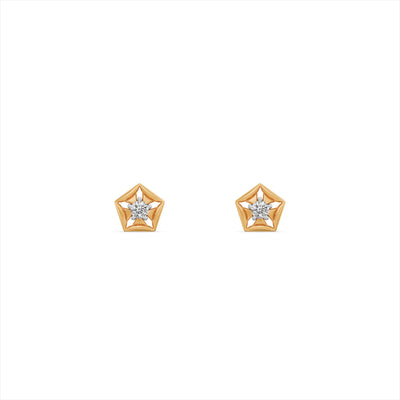 Starvault 9KT Gold Laboratory Grown Diamond Stud Earring