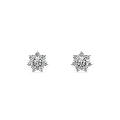 Florette 9KT Gold Laboratory Grown Diamond Stud Earring