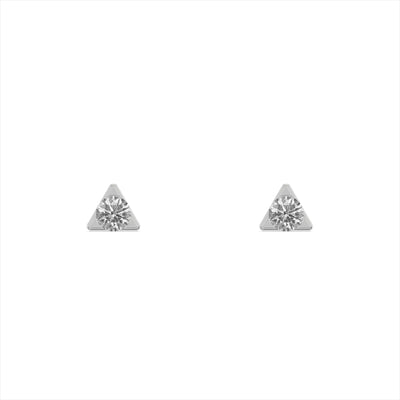 Triangle Spark Mini 9KT Gold Laboratory Grown Diamond Stud Earring
