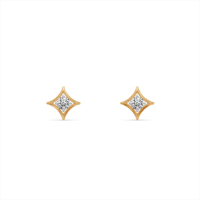 Celeste Spark 9KT Gold Laboratory Grown Diamond Stud Earrings
