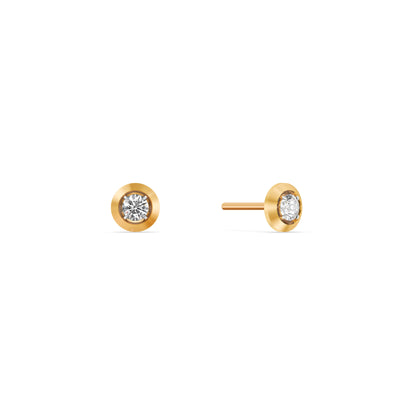 Solitaire Spark 9KT Gold Laboratory Grown Diamond Stud Earrings