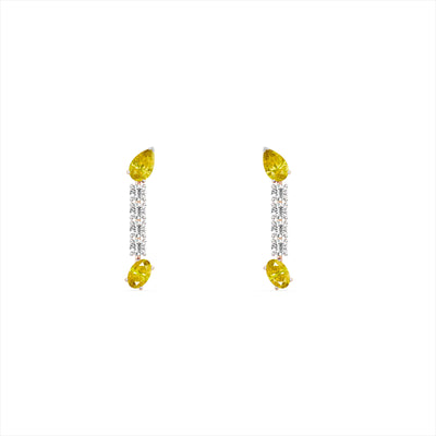 Forever Gleam 9KT Gold Laboratory Grown Diamond Drop Earrings