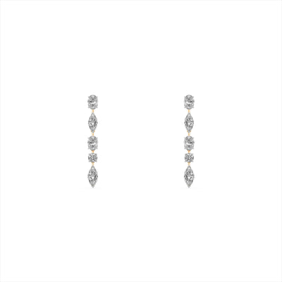 Promise Spark 9KT Gold Laboratory Grown Diamond Dangle Earrings