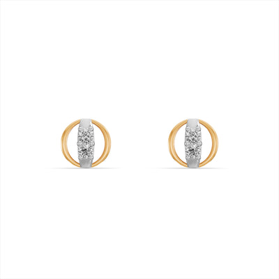 Noir Goldline 9KT Gold Laboratory Grown Diamond Stud Earrings