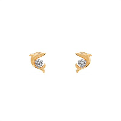Mini Ocean Buddy 9KT Gold Laboratory Grown Diamond Studs