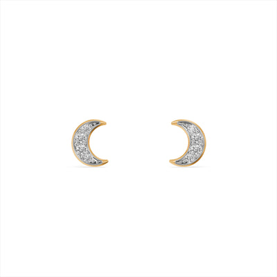 Tiny Luna Sparkle 9KT Gold Laboratory Grown Diamond Studs