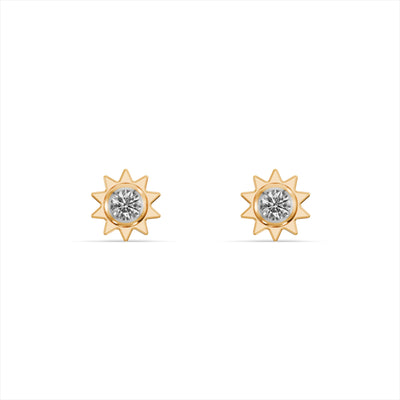 Little Sunshine 9KT Gold Laboratory Grown Diamond Studs