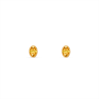 Natural Tourmaline 9KT Gold Earrings