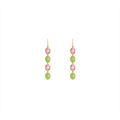 Tourmaline 9KT Gold Dangle Earrings