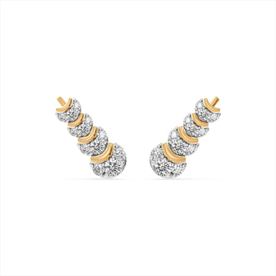 Soul Link 9KT Gold Laboratory Grown Diamond Earrings