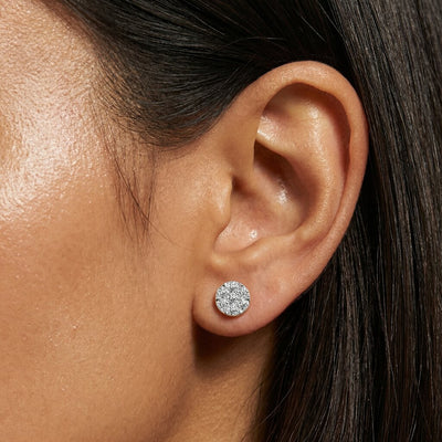 Refined 9KT Gold Laboratory Grown Diamond Earrings