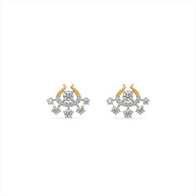 Royal Spark 9KT Gold Laboratory Grown Diamond Earrings