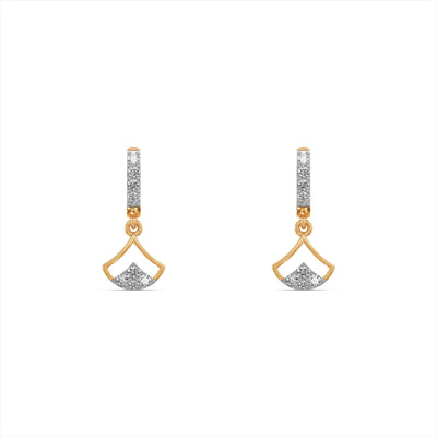 Oyster Drop 9KT Gold Laboratory Grown Diamond Earrings
