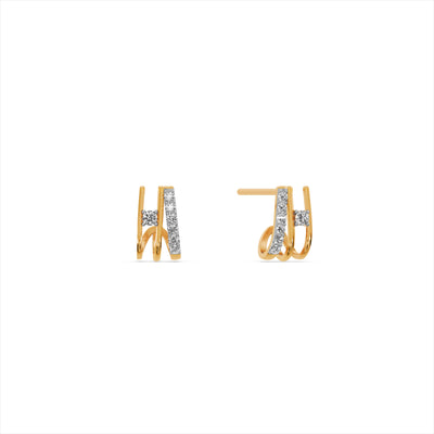 Arcadia 9KT Gold Laboratory Grown Diamond Earrings