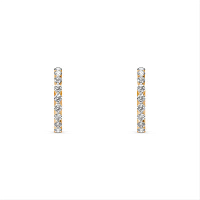 Bling It 9KT Gold Laboratory Grown Diamond Hoop Earrings