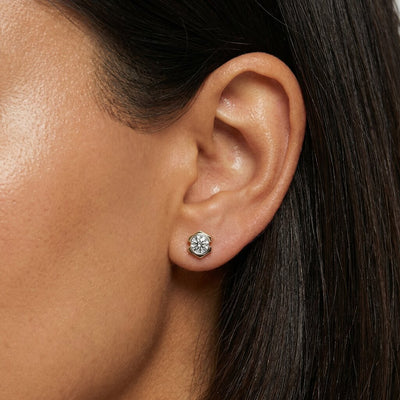 Minimal Spark 9KT Gold Laboratory Grown Diamond Earrings