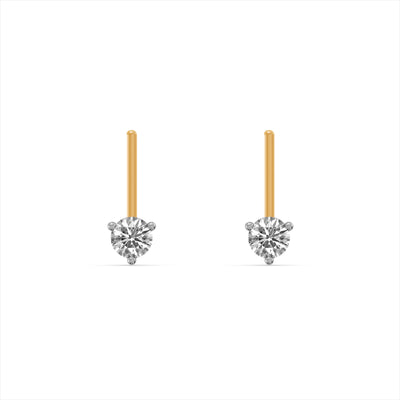 Chic Style 9KT Gold Laboratory Grown Diamond Earrings