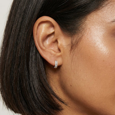 Eternal Glow 9KT Gold Laboratory Grown Diamond Hoop Earrings