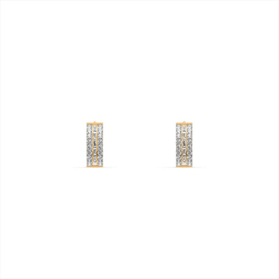 Eternal Glow 9KT Gold Laboratory Grown Diamond Hoop Earrings