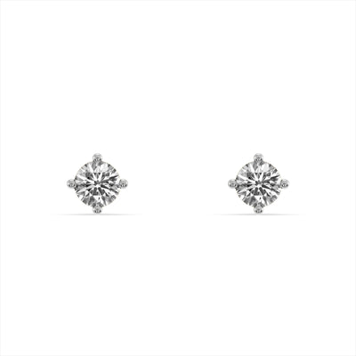 Flashing Solitaire 9KT Gold Laboratory Grown Diamond Earrings